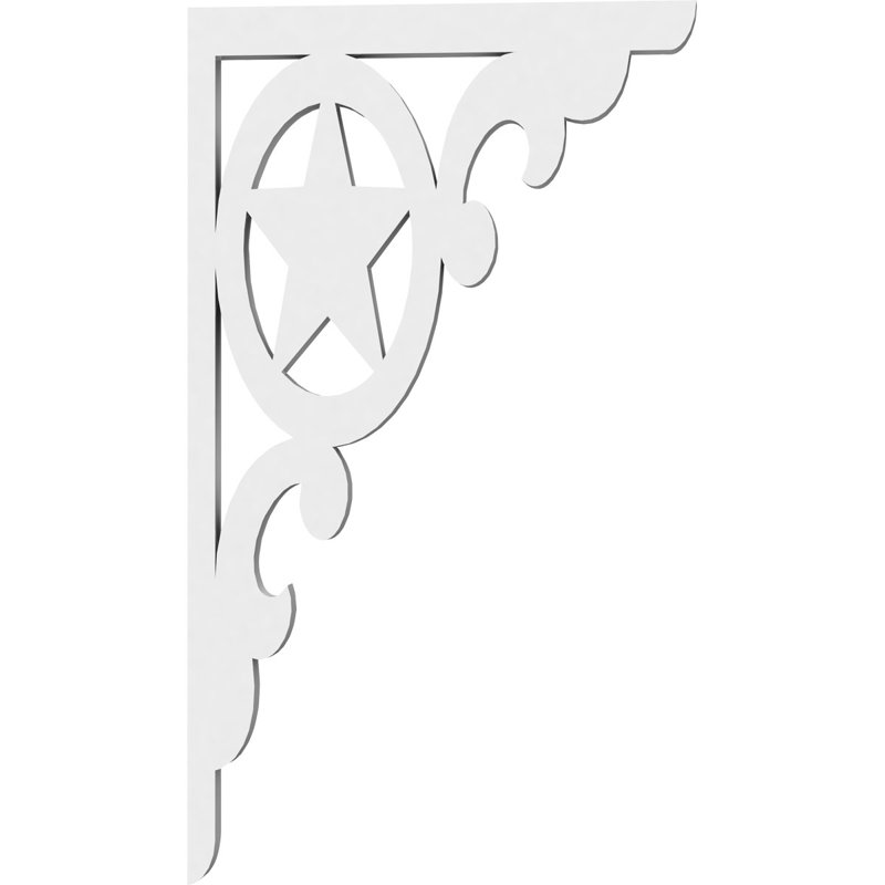 Support de qualité architecturale Hurley, L 5/8 po x P 7 1/2 po x H 13 po, Austin, PVC