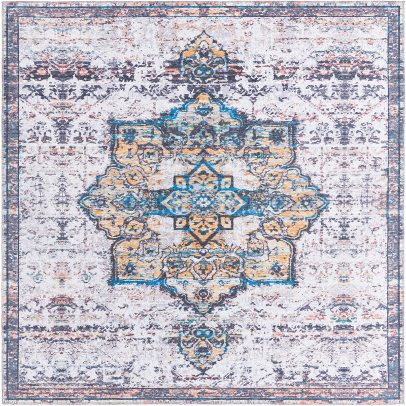 Hyler Moroccan Indoor Rug, Square 7'10" x 7'10"
