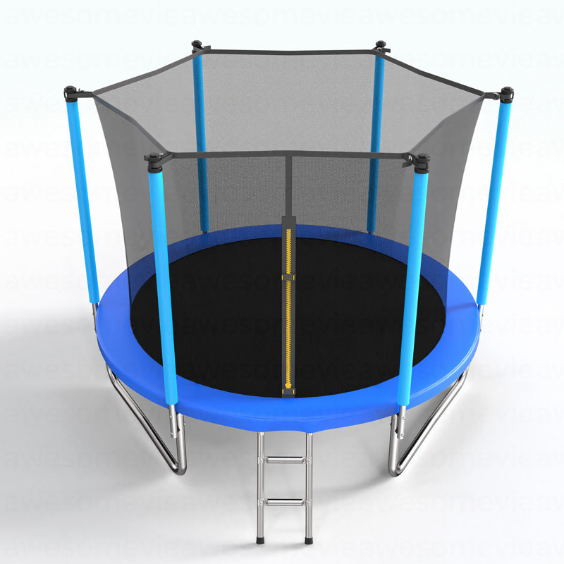 Trampoline 8 pi bleu