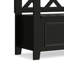 Banc de rangement d'entrée en bois massif de 36 po avec couvercle relevable Tavion-296044475