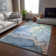 Premium Machine Washable Cerrito AMF512 Blue Rug