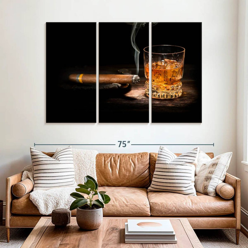 Yarlin Eat Drink Love Whisky, H 48 po x l 74 po