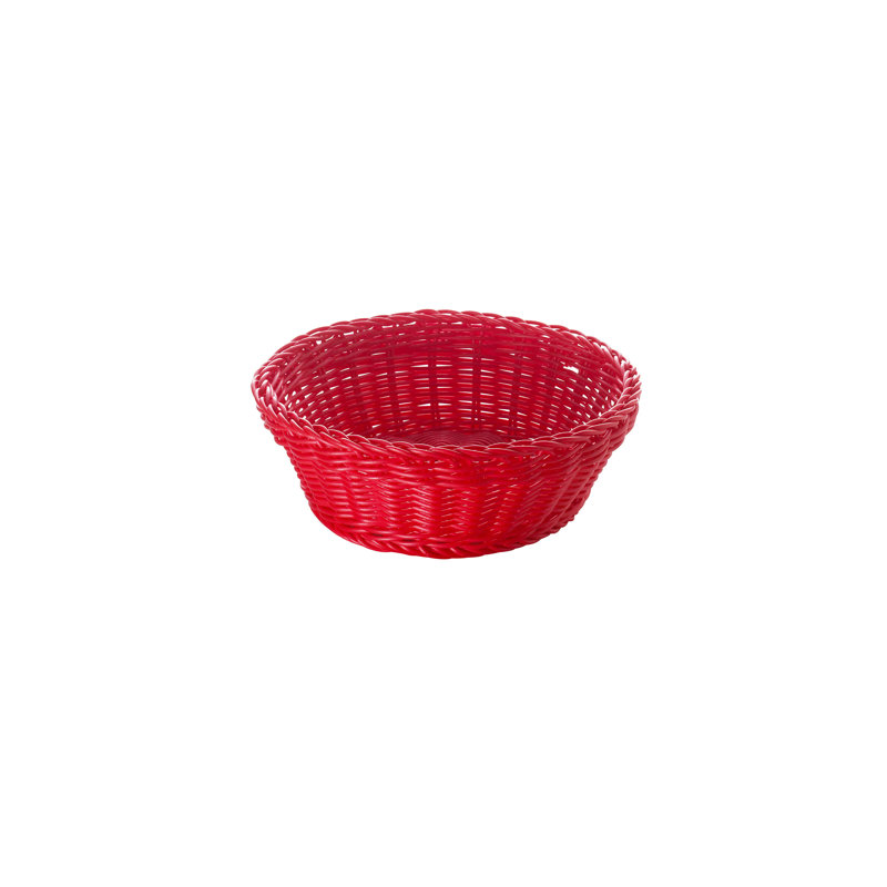Excelsa Plastic Decorative Basket, Red