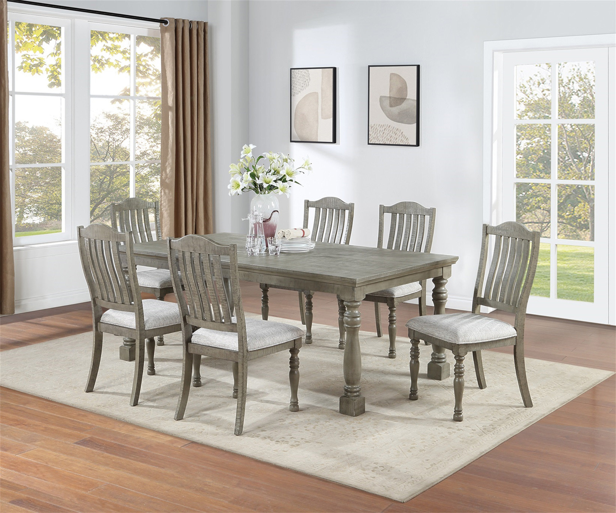 Grey Dining Table Set