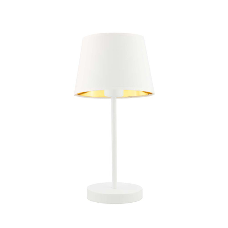 Geehan Metal Table Lamp, White, White
