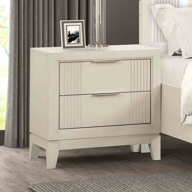 Table de chevet style transitionnel 1pc French