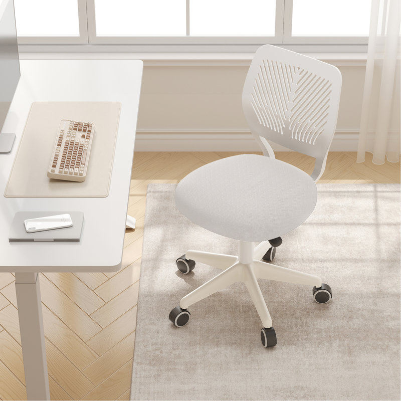 Blue Elephant Mesh Task Chair, White