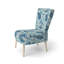 Chaise d'appoint rembourrée Blue Coastal Harmony