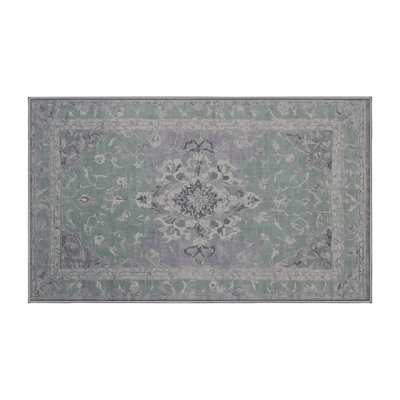 Machine Washable Gray Area Rug