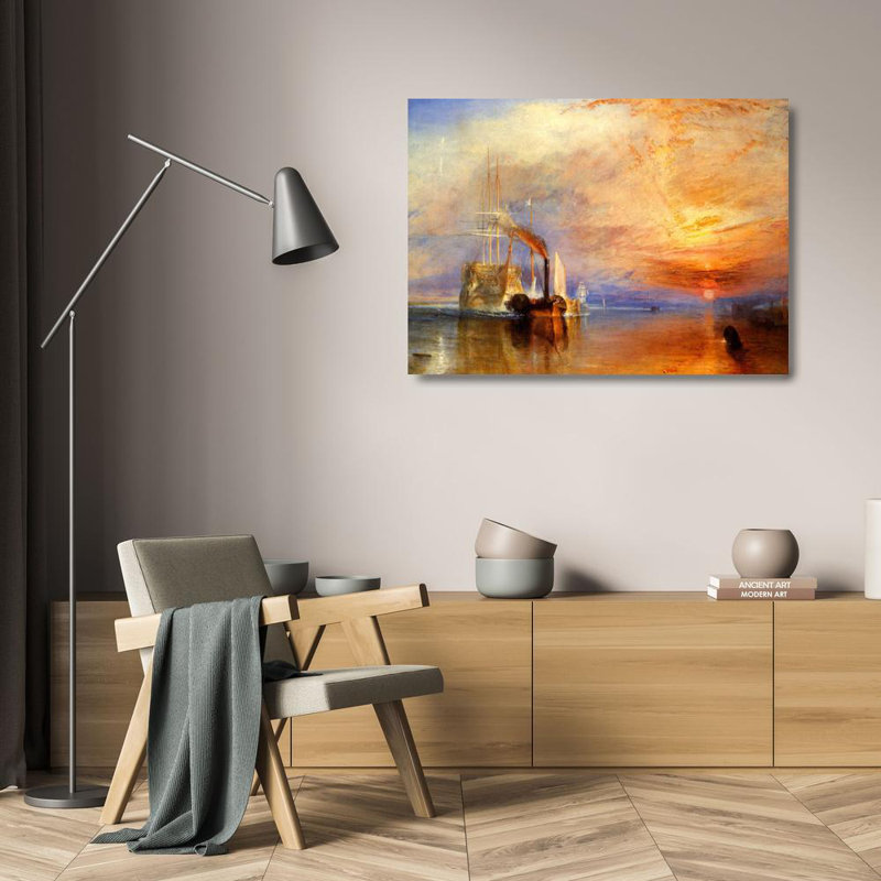 The Fighting 'Temeraire' tugged to her last Berth to be broken up, 17" H x 24" W
