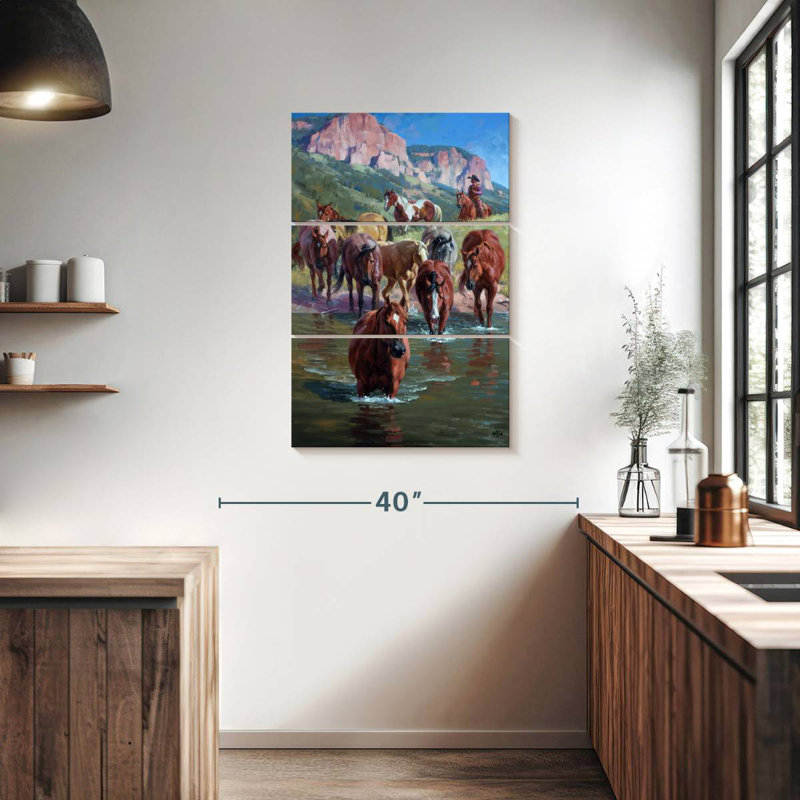 Brampt The Crossing Herd, 38" H x 24" W