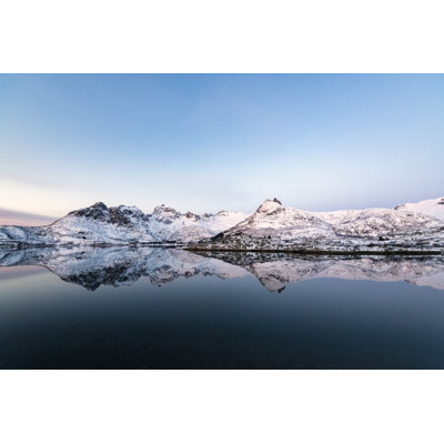 Sunrise Over A Fjord by Sjo - No Frame Art Prints on Canvas
