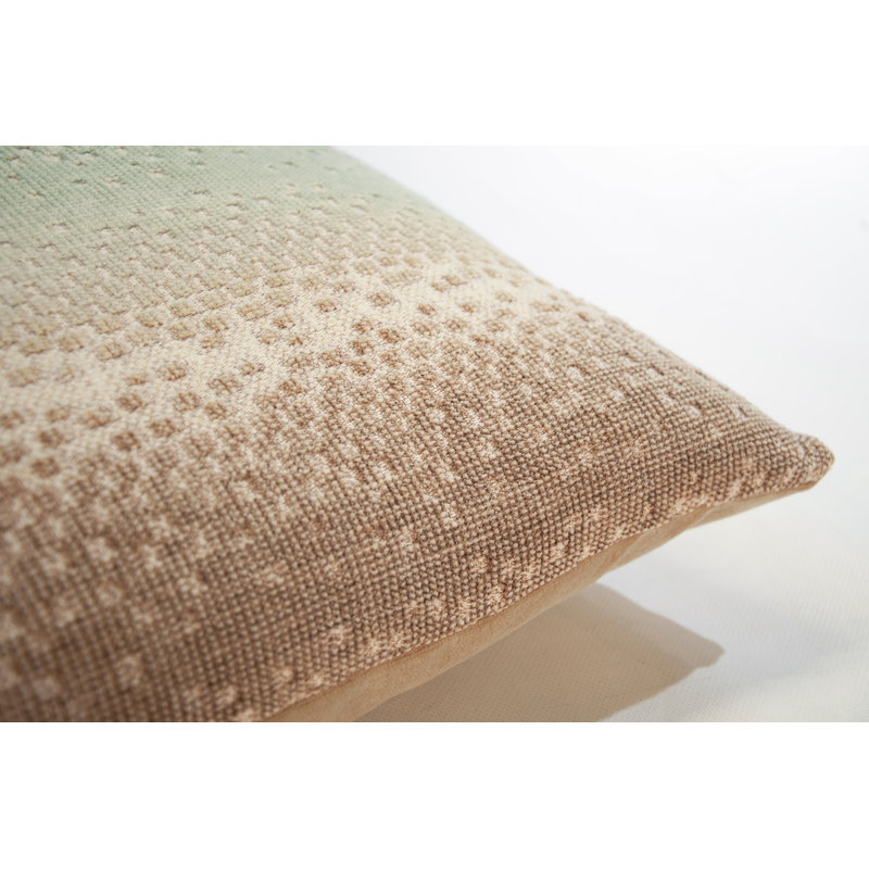 Staccato Square Woven Jacquard Pillow, Agave, 22"H x 22"W, Square