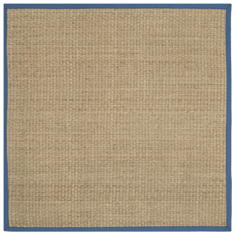 Campbellton Natural Fiber Seagrass Solid Color Rug, Square 4'