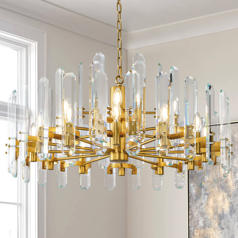 Modern Luxury Crystal Chandelier Lighting LED Chandeliers Light Fixture Compatible With Living Room Hall Art Decor Hanging Lamp,LED Chandelier Ceiling Light