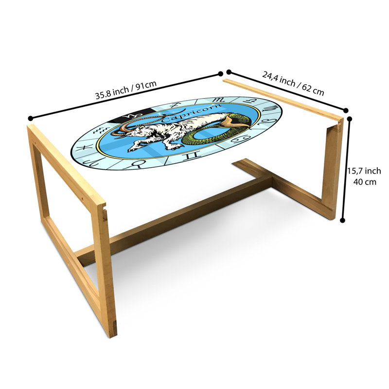 Ineva Sled Coffee Table, 40cm H x 91cm W x 62cm D