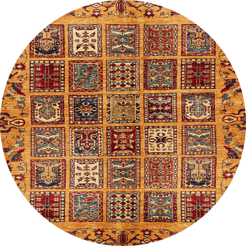 Tapis abstrait moderne 715, Rond 8 pi