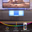 Fluted TV Stand, Glossy Media Console with Wave Pattern Buffet Cabinet-1248260669-1252076411