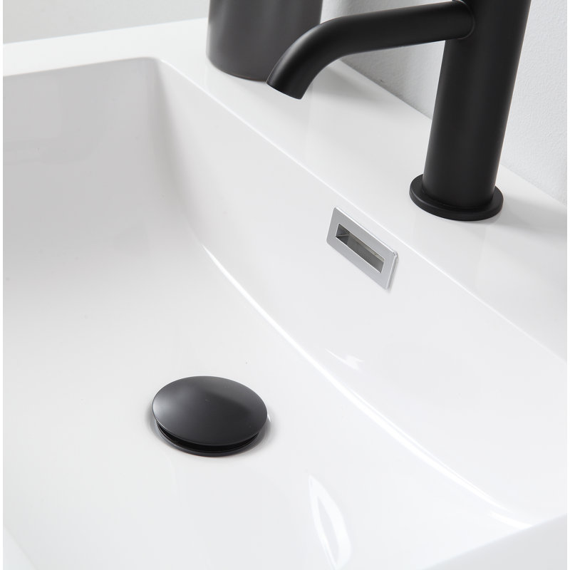 Colmar 24" W Single Wall Mounted Vanity, Dark Gray