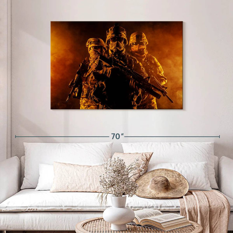 Air Force Military Men, 30" H x 45" W
