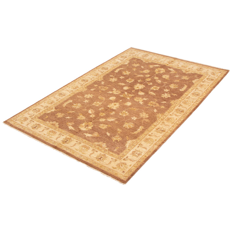 Tapis brun Peshawar Oushak 6 pi 0 po x 9 pi 0 po