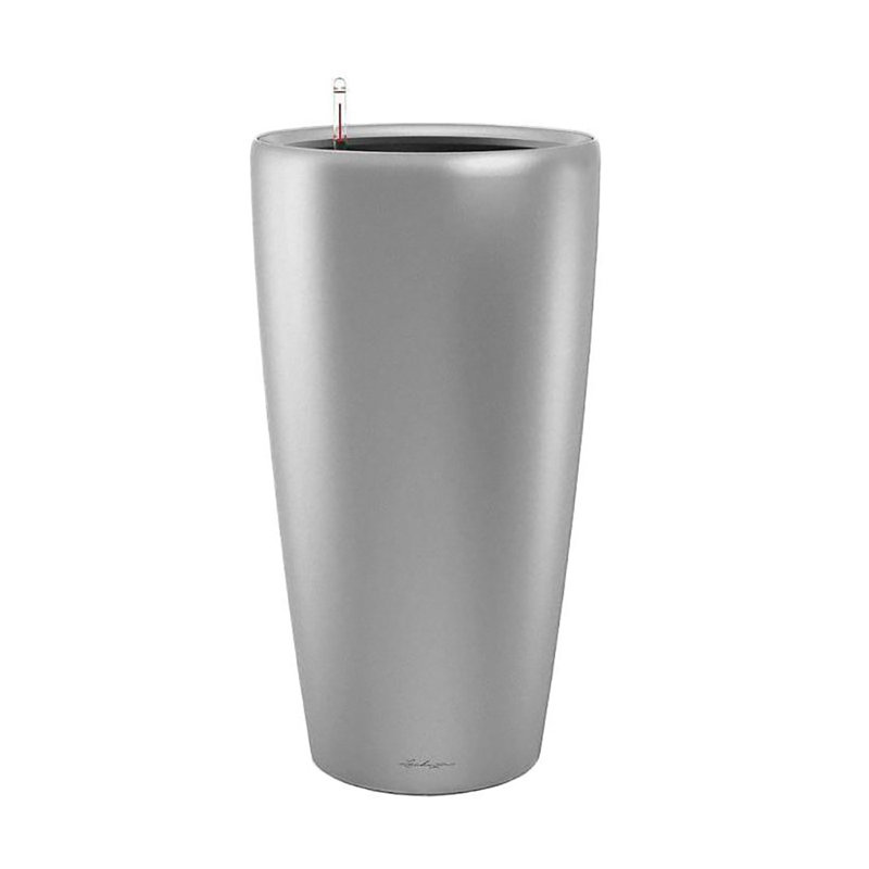 Rondo Pot Planter, 75cm H x 40cm W x 40cm D, Sliver