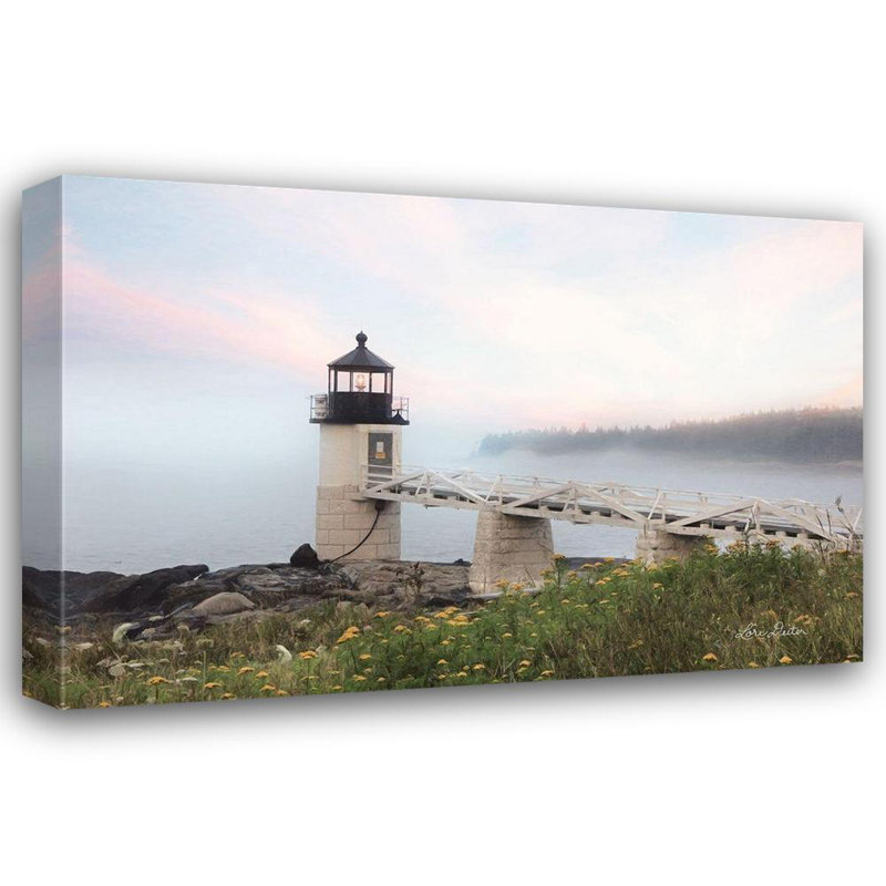 "Breakwater Bay Deiter", art sur toile tendue par Lori Gallery: phare de Marshall Point