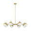Lustre 8 lumières Trombetta en noir mat-837969816