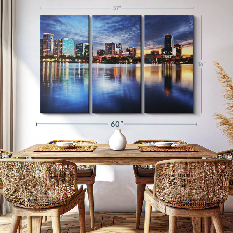 «Orlando Night Skyline» sur, H 36 po x l 57 po