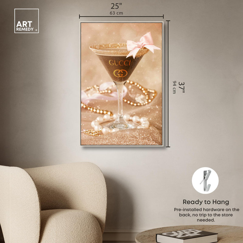 Art Remedy Art sur toile, H 37 po x l 25 po x P 2 po, Argent argent, Reproduction encadrée sans passe-partout