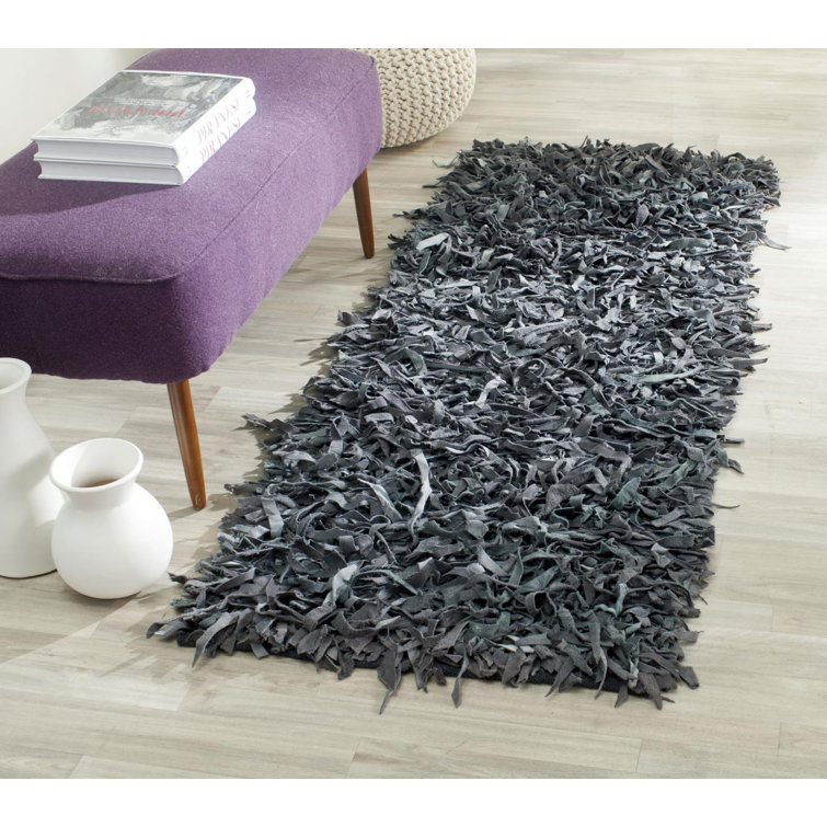 Bridget Leather Hand Woven Area Rug