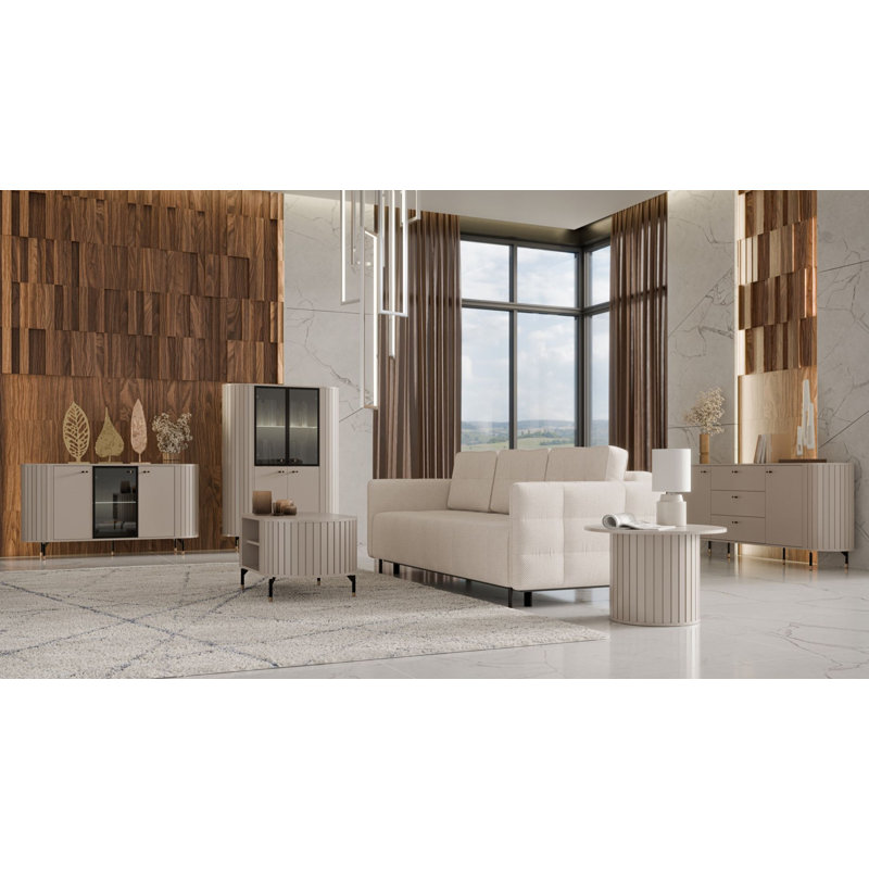 Coffee Table with Storage, White