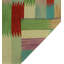 Tapis vert / rouge / jaune en laine noué à la main de conception unique 8 pi 5 po x 9 pi 9 po Janadia