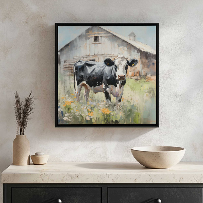Brightside Farm by Heidi Kuntz Art Print, Toile avec cadre, Argent, L 20 po x H 20 po