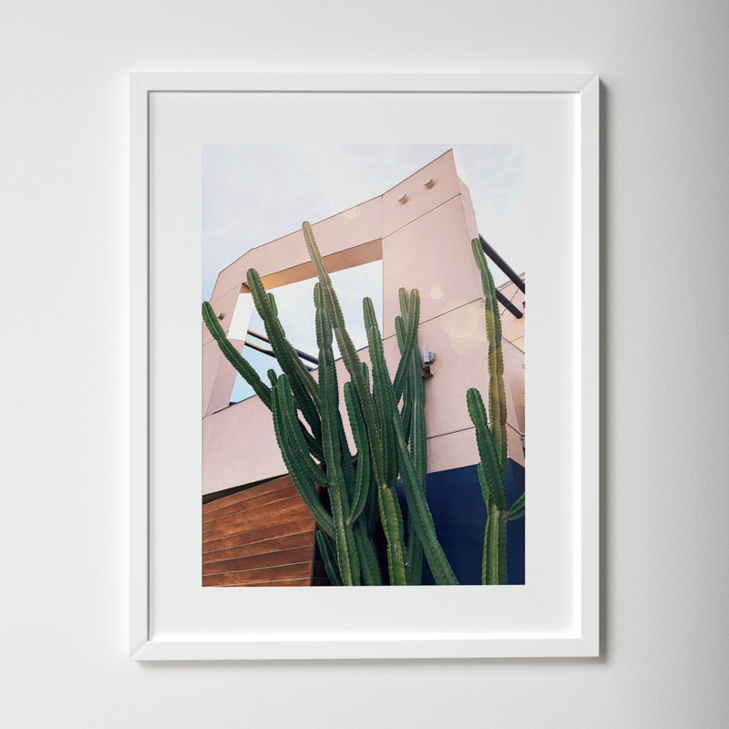 Abbot Kinney Blvd by Rachel Dowd, 35.38" H x 28.38" W x 0.875" D, White Framed