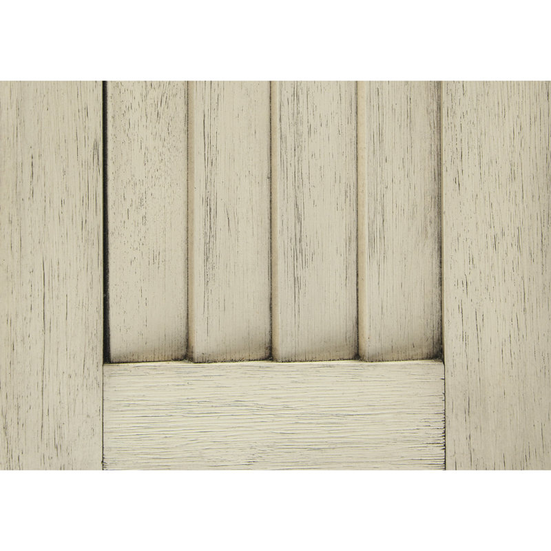 White Distressed Storage Bench With Foam Seat Cushion And Solid Wood Flip-Top Textured Upholstery, White