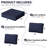 14-Piece Outdoor 5" Replacement Cushion Set Seat/Back Cushion，26'' W X 26'' D，Only Cushions-1475732570