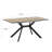 Extendable Oak Metal Base Dining Table