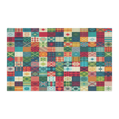 Cozy Plaid Collection Braided Rug