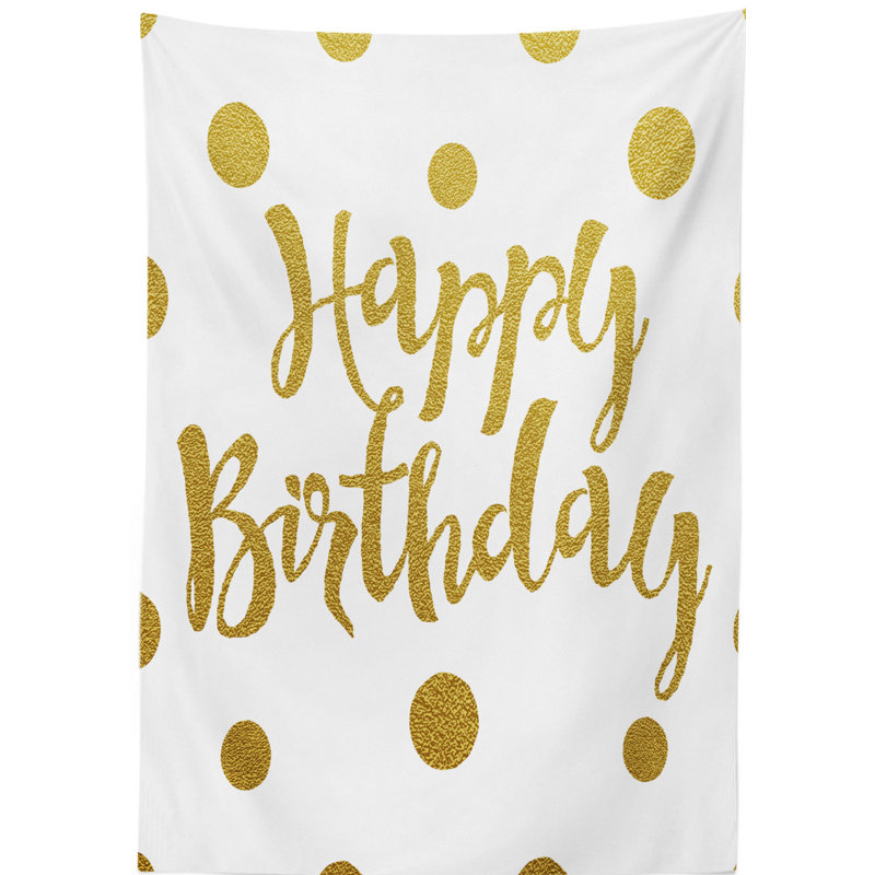 Birthday Tablecloth, 90" L x 60" W