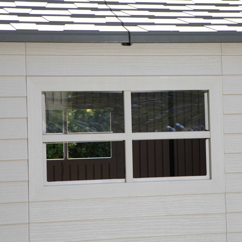 Lifetime 7 Ft. x 9.5 Ft. High-Density Polyethylene (Plastic) Outdoor Storage Shed with Steel-Reinforced Construction