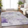 Machine Washable Indoor/Outdoor Claudian ACN1673 Lavender Rug