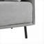 Fauteuil d'appoint vintage de 39 pouces, assise rembourrée en polyester gris doux avec structure en bois massif