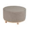 Repose-pieds Doretha avec base en bois