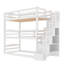 Lit superposé simple avec tablettes Ezralynn par Knlnny Ware