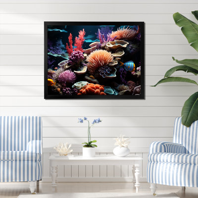 Tranquillité, récif corallien, sérénité - art de mur de corail
