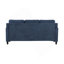 Canapé en chenille bleu marine 3 places