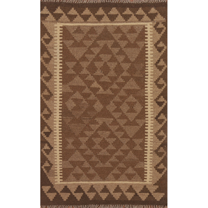 Reversible Wool Kilim Oriental Rug 3x4