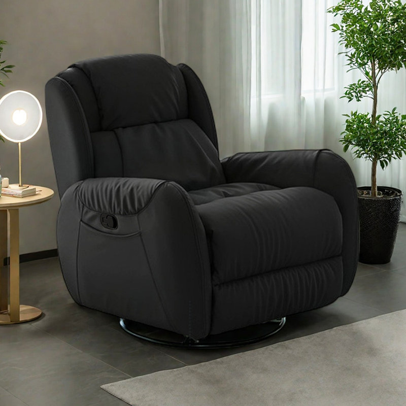 Canapé inclinable polyvalent avec poche de rangement, Noir