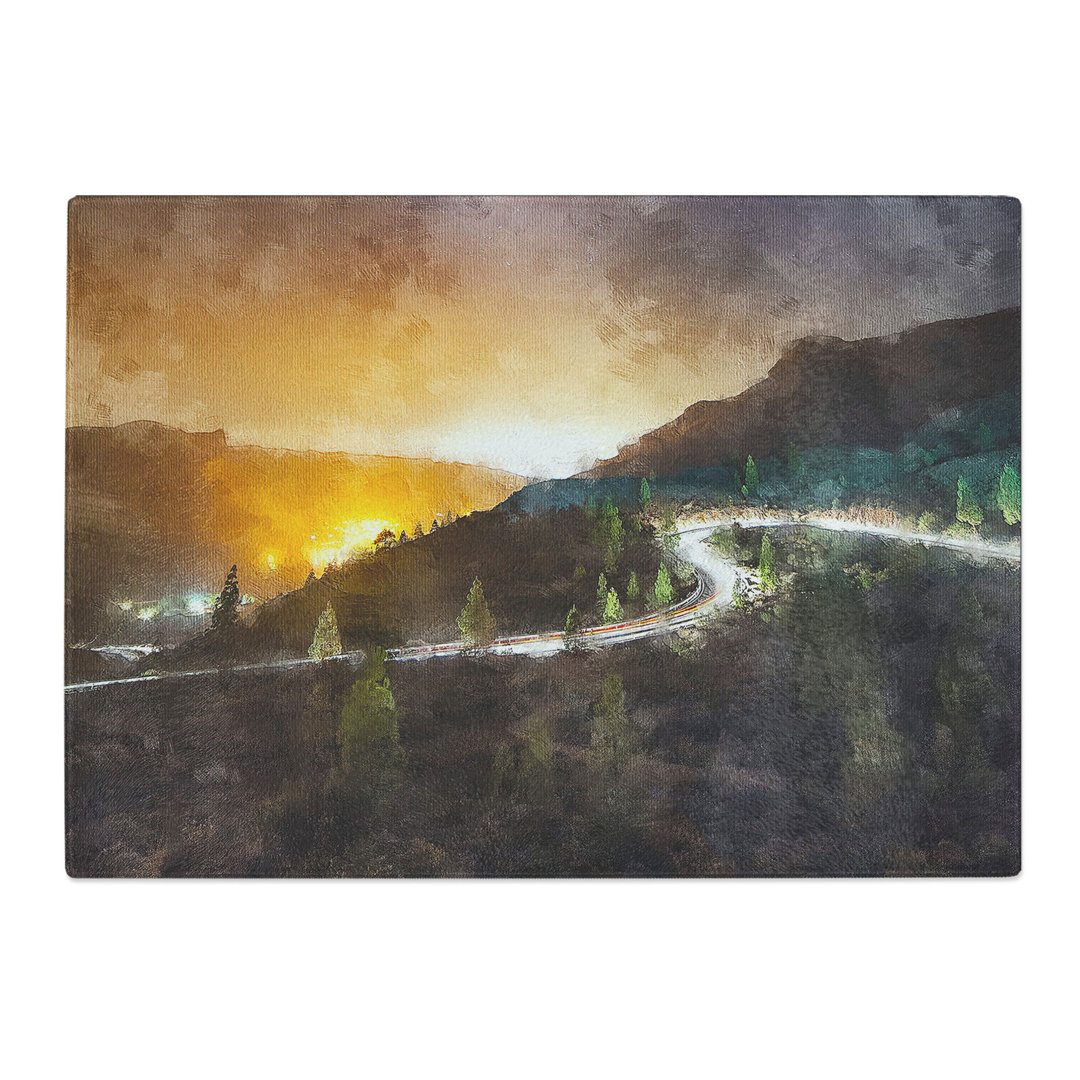 Stars over Gran Canaria in Spain Chopping Board